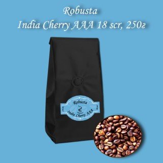 Кава зернова Robusta India Cherry AAA 19scr C.B. 250г